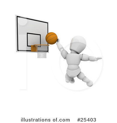 Royalty-Free (RF) Basketball Clipart Illustration by KJ Pargeter - Stock Sample #25403