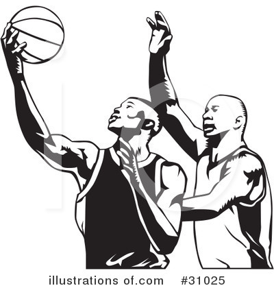 Royalty-Free (RF) Basketball Clipart Illustration by David Rey - Stock Sample #31025
