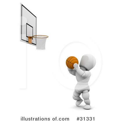 Royalty-Free (RF) Basketball Clipart Illustration by KJ Pargeter - Stock Sample #31331