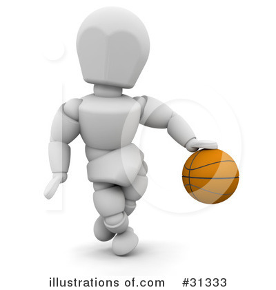 Royalty-Free (RF) Basketball Clipart Illustration by KJ Pargeter - Stock Sample #31333