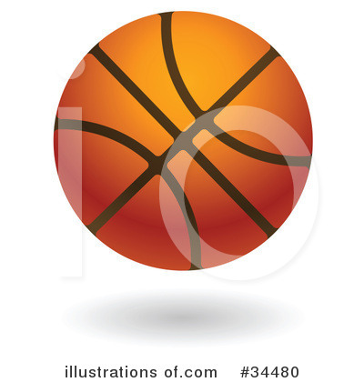Royalty-Free (RF) Basketball Clipart Illustration by AtStockIllustration - Stock Sample #34480