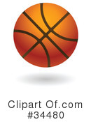 Basketball Clipart #34480 by AtStockIllustration