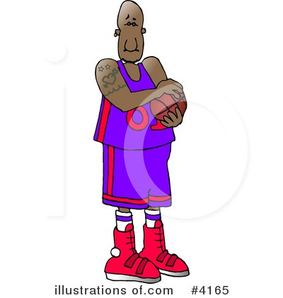 Royalty-Free (RF) Basketball Clipart Illustration by djart - Stock Sample #4165
