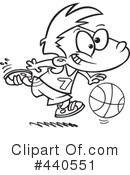 Basketball Clipart #440551 by toonaday