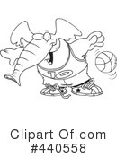 Basketball Clipart #440558 by toonaday