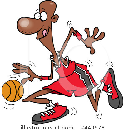 Royalty-Free (RF) Basketball Clipart Illustration by toonaday - Stock Sample #440578
