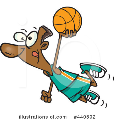 Royalty-Free (RF) Basketball Clipart Illustration by toonaday - Stock Sample #440592