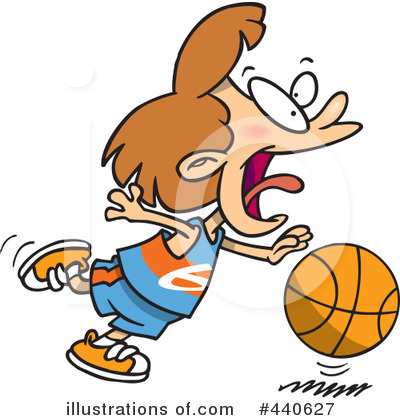 Royalty-Free (RF) Basketball Clipart Illustration by toonaday - Stock Sample #440627