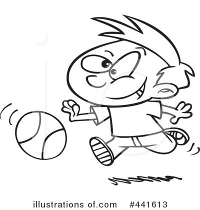 Royalty-Free (RF) Basketball Clipart Illustration by toonaday - Stock Sample #441613