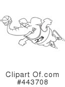 Basketball Clipart #443708 by toonaday