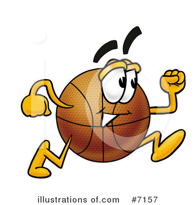 Royalty-Free (RF) Basketball Clipart Illustration by Mascot Junction - Stock Sample #7157