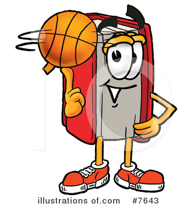 Royalty-Free (RF) Basketball Clipart Illustration by Mascot Junction - Stock Sample #7643