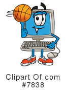 Basketball Clipart #7838 by Mascot Junction