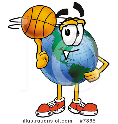 Royalty-Free (RF) Basketball Clipart Illustration by Mascot Junction - Stock Sample #7865
