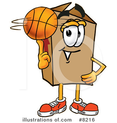 Royalty-Free (RF) Basketball Clipart Illustration by Mascot Junction - Stock Sample #8216