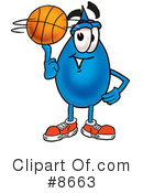 Basketball Clipart #8663 by Mascot Junction