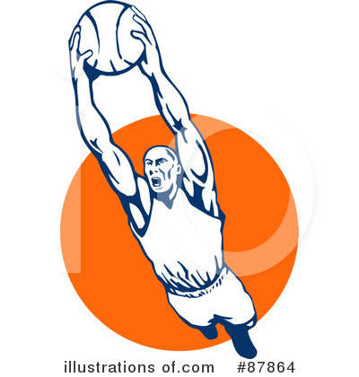Royalty-Free (RF) Basketball Clipart Illustration by patrimonio - Stock Sample #87864