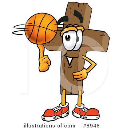 Royalty-Free (RF) Basketball Clipart Illustration by Mascot Junction - Stock Sample #8948