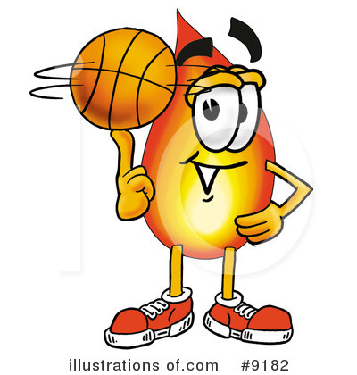 Royalty-Free (RF) Basketball Clipart Illustration by Mascot Junction - Stock Sample #9182