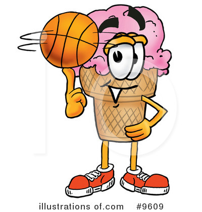 Basketball Clipart #9609 by Mascot Junction