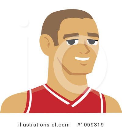 Royalty-Free (RF) Basketball Player Clipart Illustration by Monica - Stock Sample #1059319