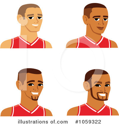 Royalty-Free (RF) Basketball Player Clipart Illustration by Monica - Stock Sample #1059322