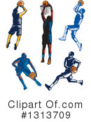 Basketball Player Clipart #1313709 by patrimonio