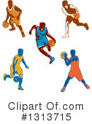 Basketball Player Clipart #1313715 by patrimonio