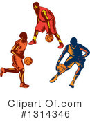 Basketball Player Clipart #1314346 by patrimonio