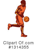 Basketball Player Clipart #1314355 by patrimonio