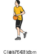 Basketball Player Clipart #1754018 by Vector Tradition SM