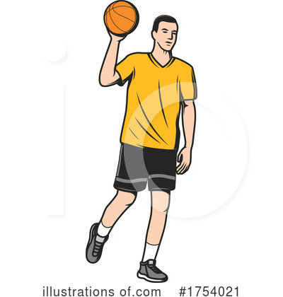 Royalty-Free (RF) Basketball Player Clipart Illustration by Vector Tradition SM - Stock Sample #1754021