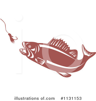 Royalty-Free (RF) Bass Fish Clipart Illustration by patrimonio - Stock Sample #1131153