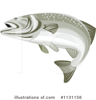 Royalty-Free (RF) Bass Fish Clipart Illustration by patrimonio - Stock Sample #1131156