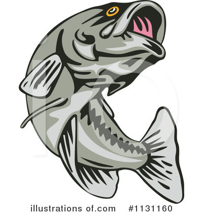 Largemouth Bass Clipart #1131160 by patrimonio