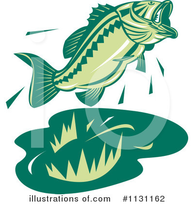 Largemouth Bass Clipart #1131162 by patrimonio