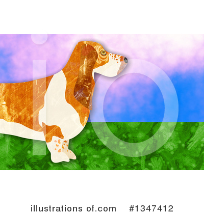 Royalty-Free (RF) Basset Hound Clipart Illustration by Prawny - Stock Sample #1347412