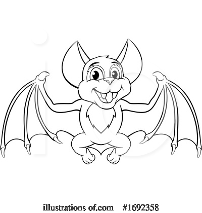 Royalty-Free (RF) Bat Clipart Illustration by AtStockIllustration - Stock Sample #1692358