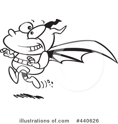 Royalty-Free (RF) Bat Clipart Illustration by toonaday - Stock Sample #440626