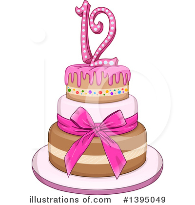 Birthday Cake Clipart #1395049 by Liron Peer