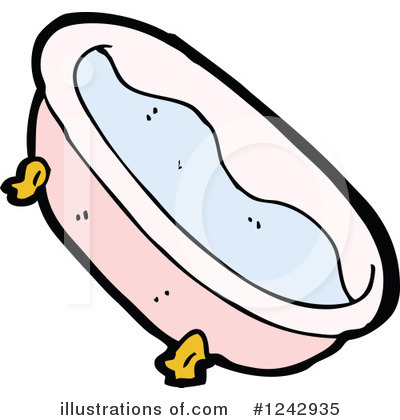 Royalty-Free (RF) Bath Tub Clipart Illustration by lineartestpilot - Stock Sample #1242935
