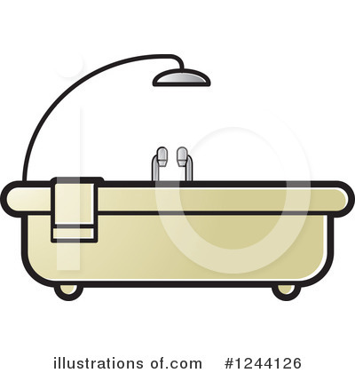 Bath Tub Clipart #1244126 by Lal Perera
