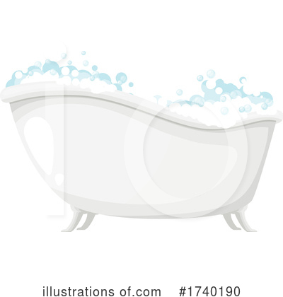 Royalty-Free (RF) Bath Tub Clipart Illustration by Vector Tradition SM - Stock Sample #1740190