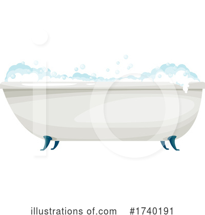 Bath Tub Clipart #1740191 by Vector Tradition SM