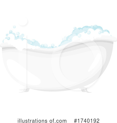 Bath Tub Clipart #1740192 by Vector Tradition SM