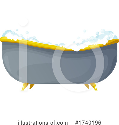 Bath Tub Clipart #1740196 by Vector Tradition SM