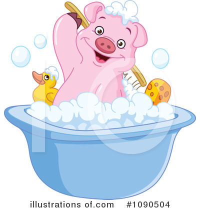 Royalty-Free (RF) Bathing Clipart Illustration by yayayoyo - Stock Sample #1090504