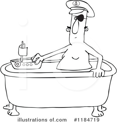 Royalty-Free (RF) Bathing Clipart Illustration by djart - Stock Sample #1184719
