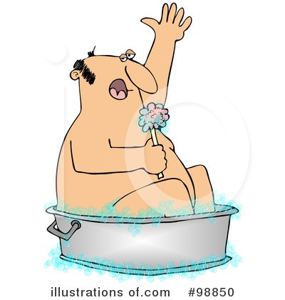 Royalty-Free (RF) Bathing Clipart Illustration by djart - Stock Sample #98850