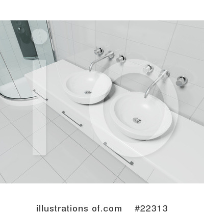 Royalty-Free (RF) Bathroom Clipart Illustration by KJ Pargeter - Stock Sample #22313